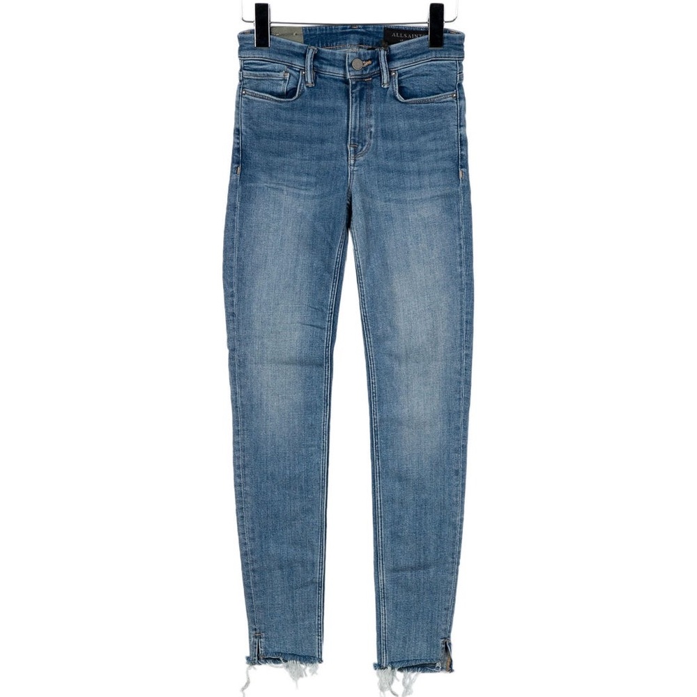 ALLSAINTS Grace Ankle Fray Mid‎ Rise Skinny Jeans size 28